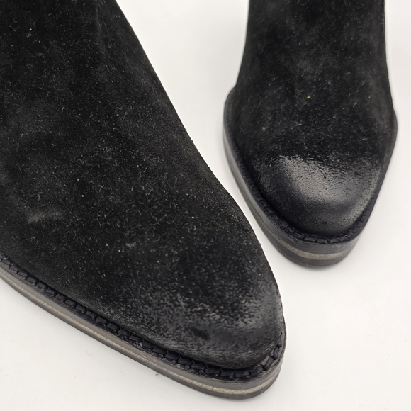 Very Volatile Bandit Booties, Black Suede, Women's 6.5 - Picture 2 of 16